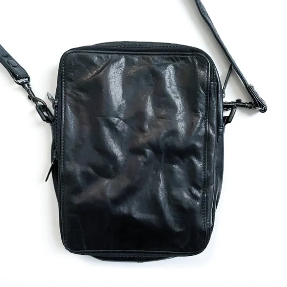 Scully Black Leather Mini Crossbody Bag - Picture 3 of 8